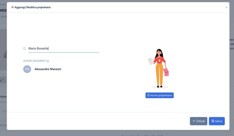 Seleziona Proprietario