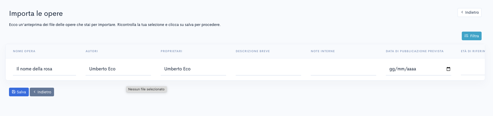 Verifica Opere